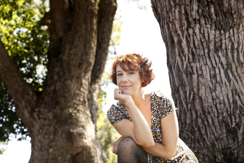 LOS ANGELES-CA-JULY 5, 2022: Stephanie Carrie, the creator of Trees of LA, a popular Instagram account that spotlights trees throughout the city, is photographed during one of her walks in Los Angeles. (Christina House / Los Angeles Times)