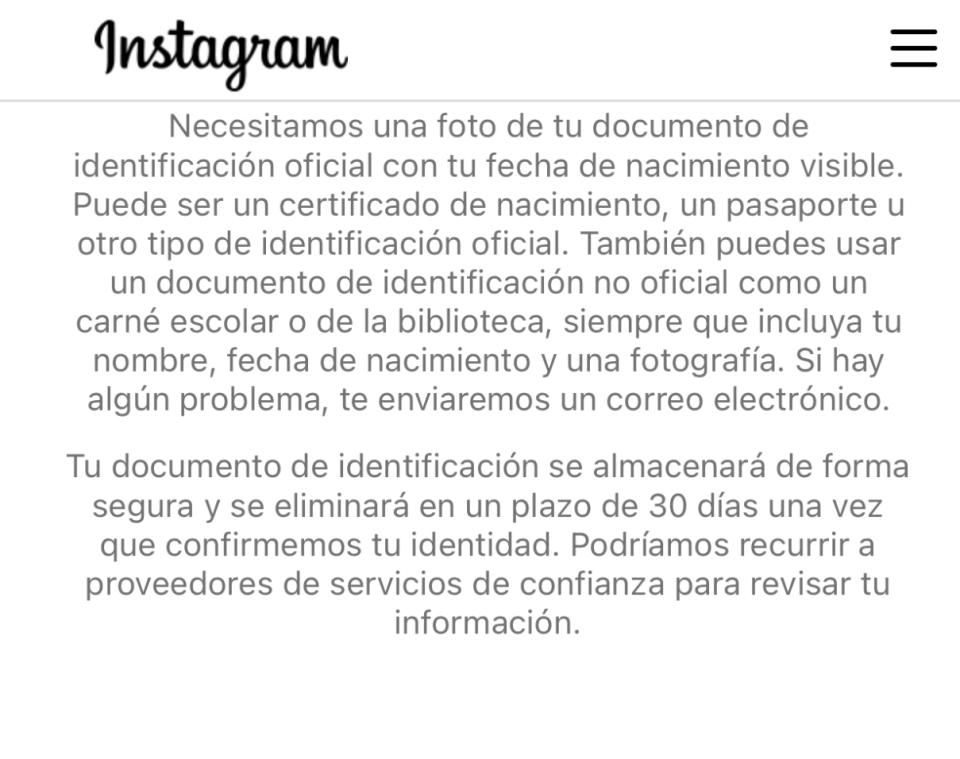 Mensajes de desactivación de Instagram que se reciben cuando la plataforma bloquea tu cuenta.