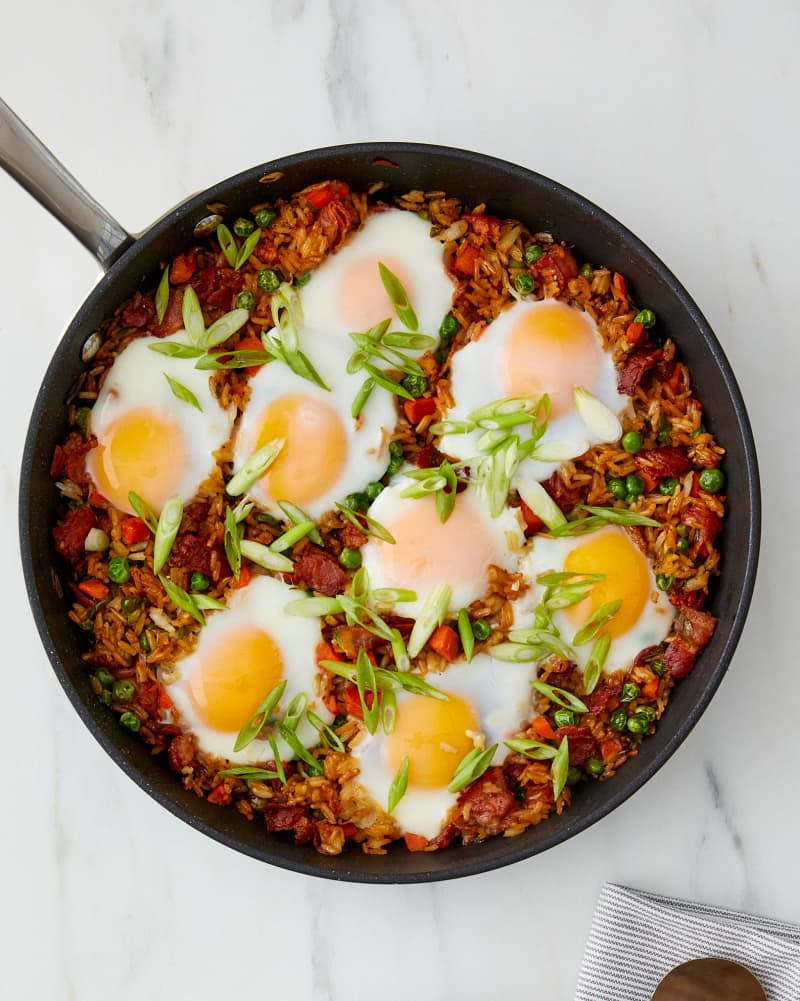 Breakfast Fried Rice with Bacon