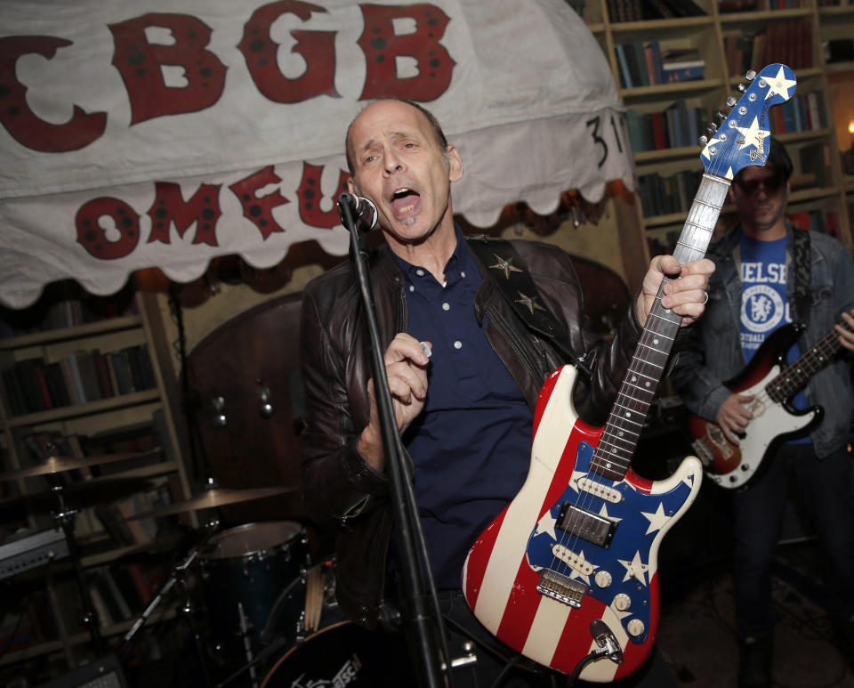 FILE - Guitarist Wayne Kramer performs at the after party for the CBGB West Coast Premiere Powered by Ciroc at Hemingway's Lounge, Tuesday, Oct. 1, 2013, in Beverly Hills, Calif. Kramer died Feb. 2, 2024, at age 75, of pancreatic cancer. The tributes that poured in following Kramer's death came from musicians praising the MC5 guitarist's contributions to rock music, as well as from prison reform advocates who extolled his legacy of bringing music to incarcerated people. (Photo by Todd Williamson/Invision for Ciroc/AP, File)