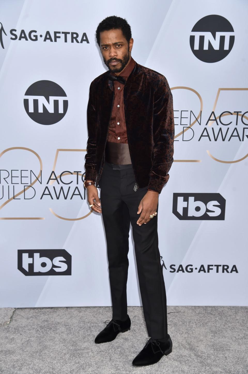 <h1 class="title">Lakeith Stanfield in Ermenegildo Zegna XXX and Bulgari jewelry</h1><cite class="credit">Photo: Getty Images</cite>