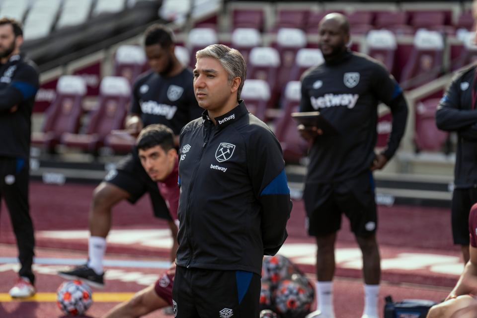 Nick Mohammed, who plays West Ham United coach Nate Shelley in "Ted Lasso," has to contend with feelings of guilt and regret as he prepares to lead a team against his beloved AFC Richmond, which gave him his start.