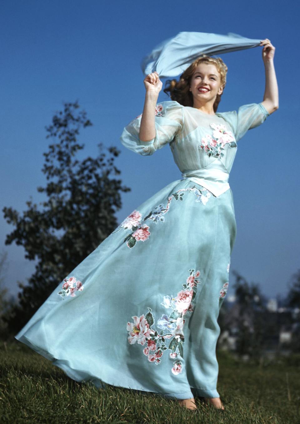 Marilyn Monroe poses for a portrait in 1947 in Los Angeles, California