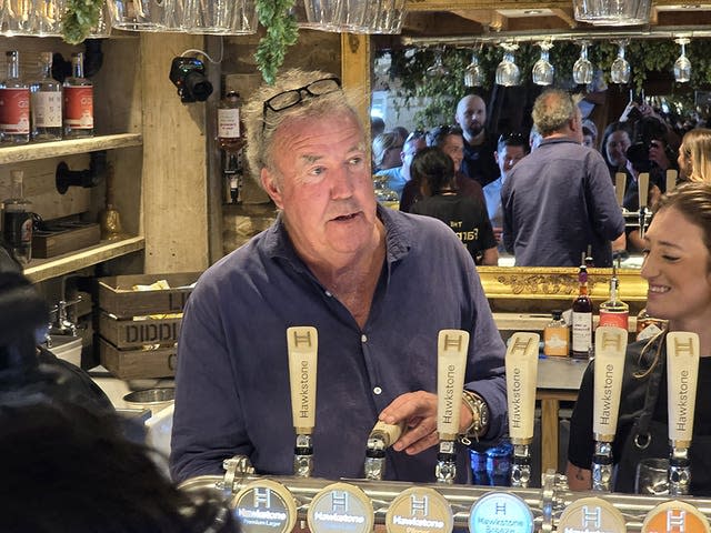 Jeremy Clarkson’s behind the bar of The Farmer’s Dog