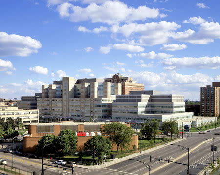 The John H. Stroger, Jr. Hospital of Cook County, Chicago, U.S. is pictured in this undated handout photo obtained by Reuters July 13, 2015. REUTERS/CCHS/Handout via Reuters