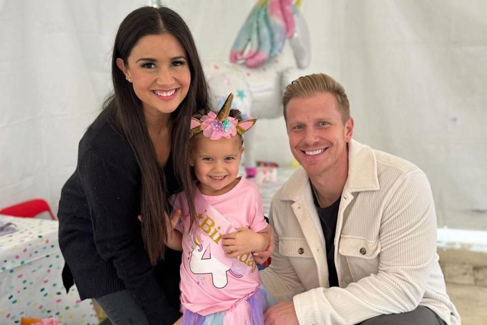 <p>Catherine Giudici/Instagram</p> Catherine Giudici Lowe and Sean Lowe celebrate daughter Mia