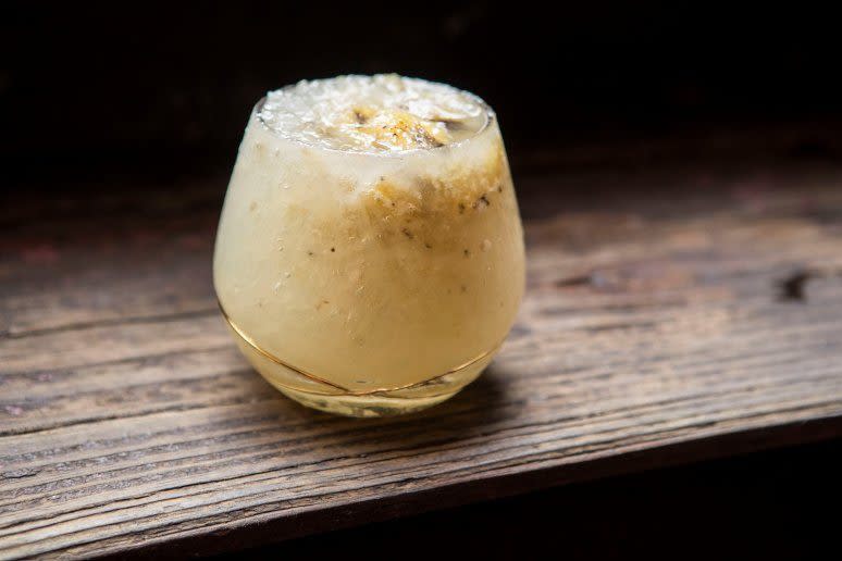 <p>Brazil has many different types of bananas, including the banana caturra with its ultra-creamy and distinctively yellow inside. This blended cocktail of banana, ginger liqueur, and cachaça comes from New York City’s <a rel="nofollow noopener" href="https://lumosnyc.squarespace.com/?referrer=yahoo&category=beauty_food&include_utm=1&utm_medium=referral&utm_source=yahoo&utm_campaign=feed" target="_blank" data-ylk="slk:Lumos;elm:context_link;itc:0;sec:content-canvas" class="link "><strong>Lumos</strong></a> mixologist Orson Salicetti, who made this libation with the Rio Olympics in mind. </p><p><a rel="nofollow noopener" href="http://www.thedailymeal.com/recipes/banana-caturra-cocktail-recipe?referrer=yahoo&category=beauty_food&include_utm=1&utm_medium=referral&utm_source=yahoo&utm_campaign=feed" target="_blank" data-ylk="slk:Get the recipe here.;elm:context_link;itc:0;sec:content-canvas" class="link "><strong>Get the recipe here.</strong></a></p>