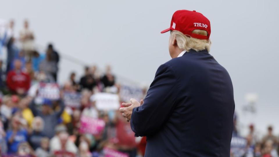 U.S. President-elect Donald Trump speaks during a USA Thank You Tour event in Mobile, Alabama