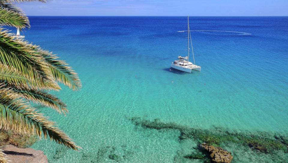 A boat off the coast of Fuerteventura (Shutterstock)