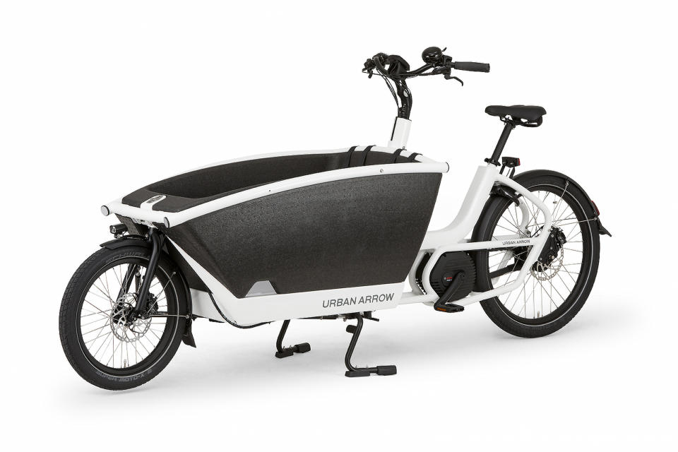 This photo shows the Urban Arrow electric cargo bicycle. Such bikes have become popular among climate lovers the world over. (Urban Arrow via AP).