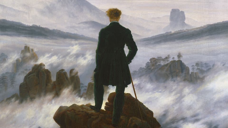 Perhaps Friedrich's best known work, the oil painting "Wanderer Above the Sea of Fog" is currently on display at Hamburg’s Kunsthalle. - SHK/Hamburger Kunsthalle/bpk