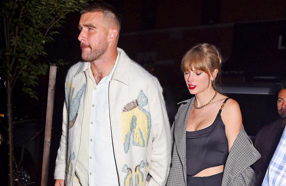 Travis Kelce, Taylor Swift credit:Bang Showbiz