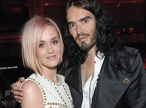 Katy Perry and Russell Brand a few weeks before announcing their divorce. Credit: WireImage