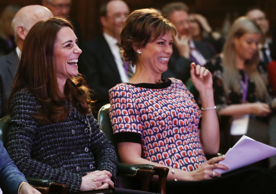 The Duchess of Cambridge and Kate Silverton at the Mental Health in Education conference [Photo: PA]