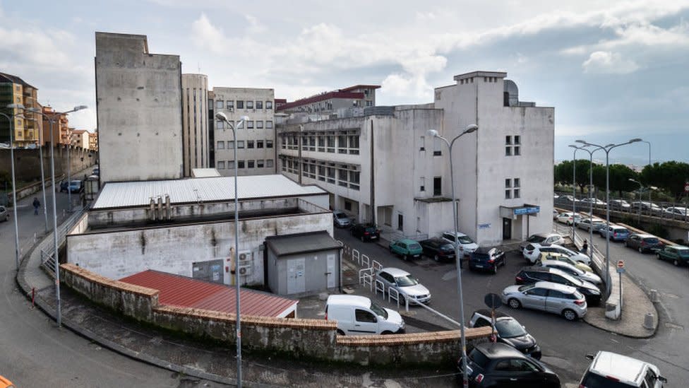 El hospital Ciaccio en Catanzaro, Puglia