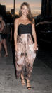 Don't be alarmed! Those aren't harem pants. TV hostess with the mostest Maria Menounos is actually wearing a bandeau dress, courtesy of Aussie fashion house Wish. Don't you think that whimsical cut and color combo look fab against her glowing tan? We certainly do! (7/10/2012)<br><br><a href="http://twitter.com/YahooOmg" rel="nofollow noopener" target="_blank" data-ylk="slk:Follow omg! on Twitter!;elm:context_link;itc:0;sec:content-canvas" class="link ">Follow omg! on Twitter!</a>