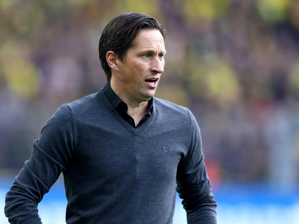 Roger Schmidt was manager at Bayer 04 Leverkusen prior to his dismissal: Getty