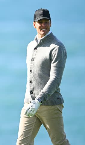 <p>Tracy Wilcox/PGA TOUR via Getty </p> Tom Brady photographed in Pebble Beach, California on Feb. 2, 2024