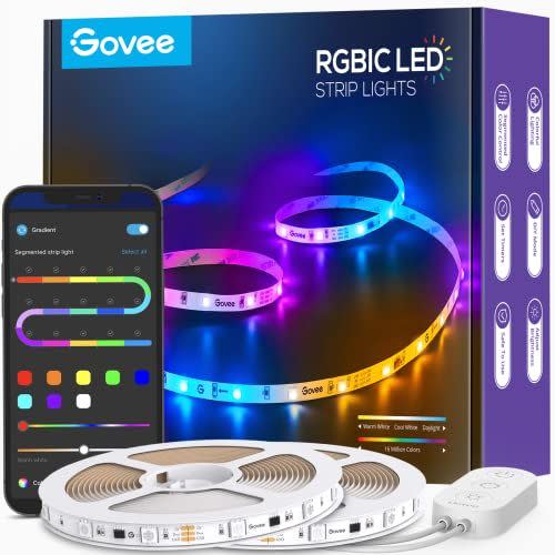 1) RGBIC Bluetooth LED Strip Lights