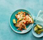 <p>You'll never miss the meat.</p><p>Get the recipe from <a href="https://www.delish.com/cooking/recipe-ideas/recipes/a44316/sweet-potato-black-bean-and-spinach-quesadilla/" rel="nofollow noopener" target="_blank" data-ylk="slk:Delish;elm:context_link;itc:0;sec:content-canvas" class="link ">Delish</a>.</p>
