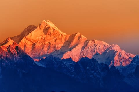 India's Mount Kanchenjuna at dawn - Credit: istock