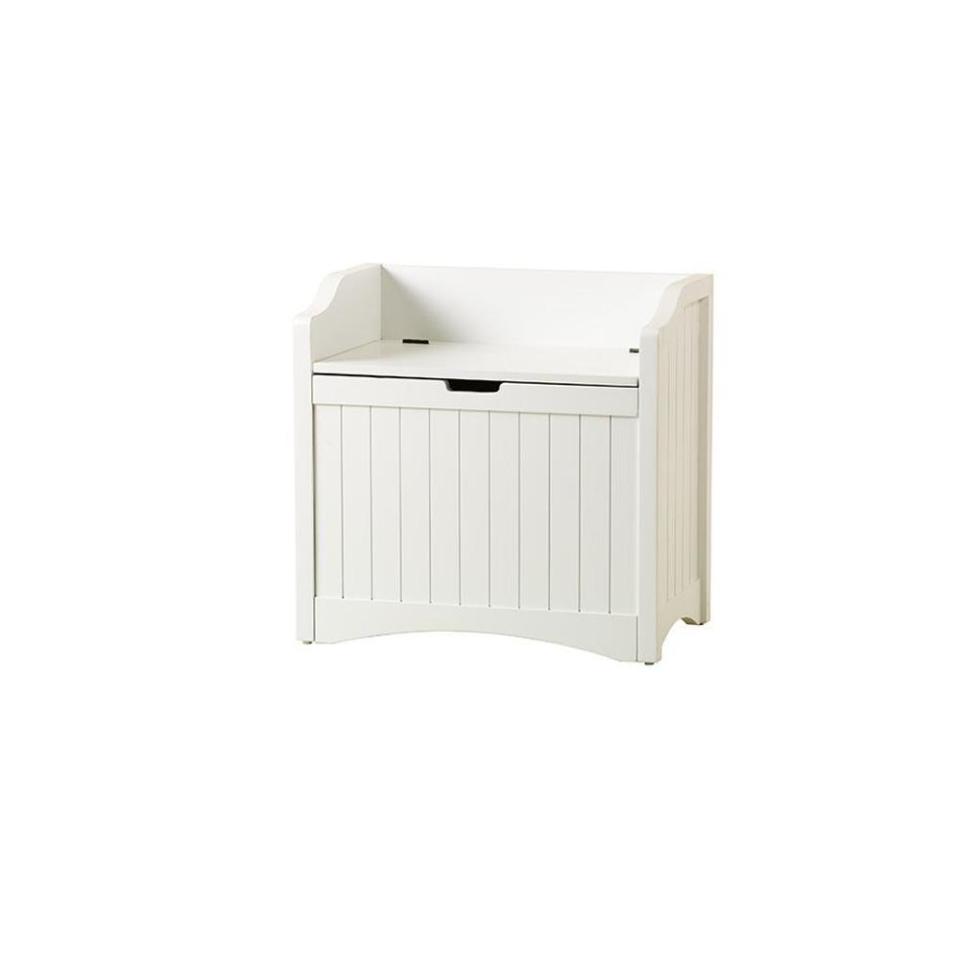 SHOP NOW: Madison lift-top storage bench in white by Home Decorators Collection, $113, homedepot.com