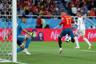 <p>Spain are level late on as Aspas connects </p>