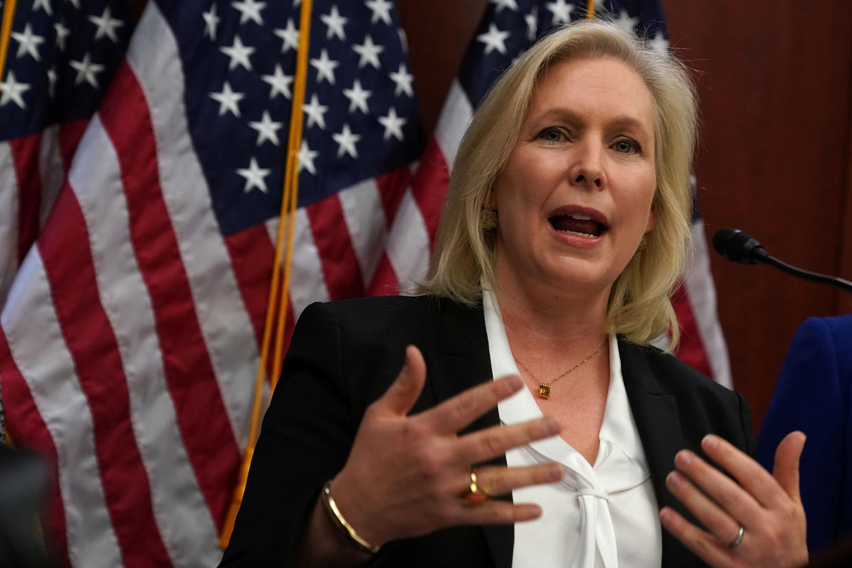 Sen. Kirsten Gillibrand (D-N.Y.) is&nbsp;introducing a postal banking bill, calling it a "solution whose time has come." (Photo: Alex Wong/Getty Images)