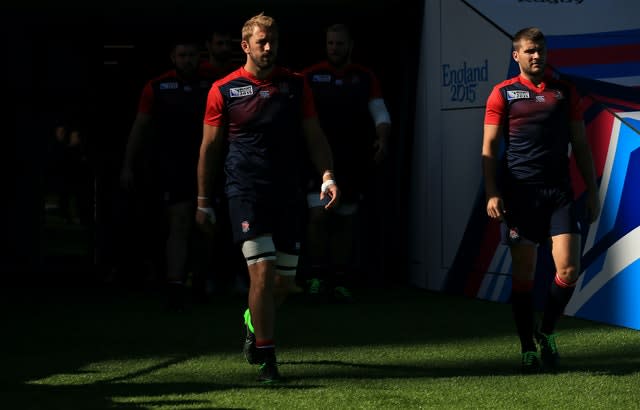 Former England captain Chris Robshaw (left) and Richard Wigglesworth are among those to issue apologies 