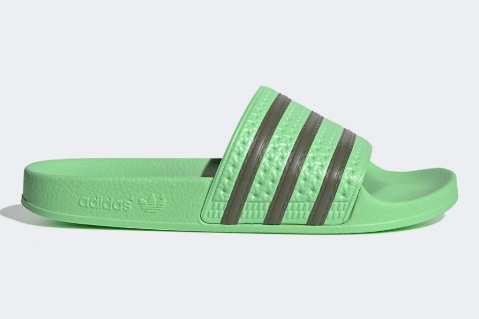 adidas, slides, green