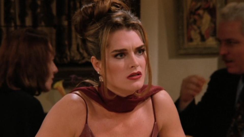 Brooke Shields as the obsessed fan Erika on Friends in Season 2 episode 