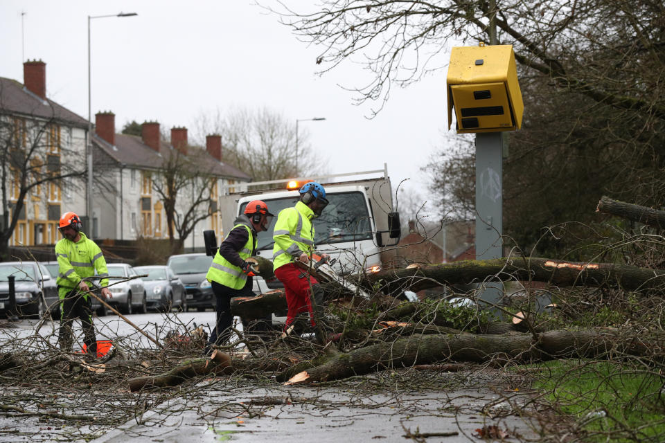 Storm Ciara arrives in the UK