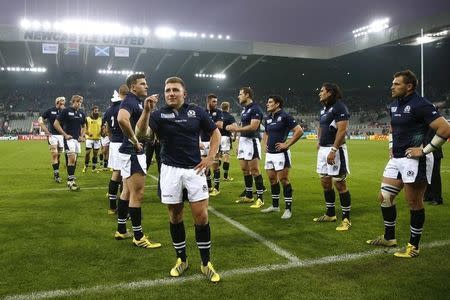 Rugby Union - South Africa v Scotland - IRB Rugby World Cup 2015 Pool B - St James' Park, Newcastle, England - 3/10/15 Scotland players at the end of the match Action Images via Reuters / Lee Smith Livepic