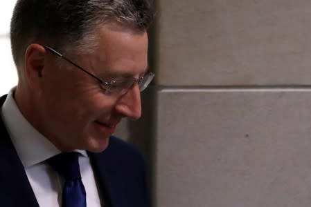 Volker arrives to be interviewed as part of the U.S. House impeachment inquiry into President Trump's dealings with Ukraine, at the U.S. Capitol in Washington