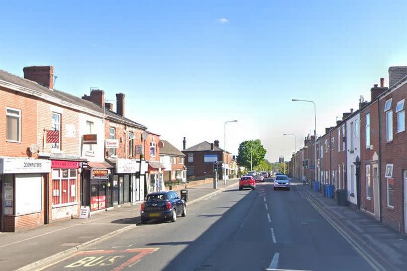 The incident occurred on Pall Mall, in Chorley -Credit:Google Instant Street View