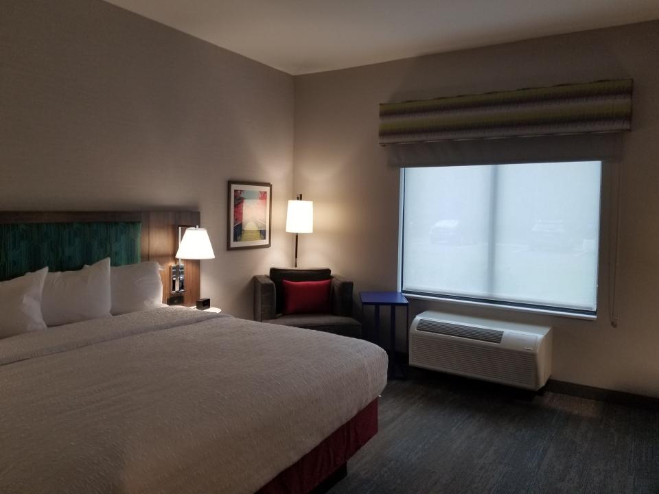 Another peek at a room in the new Hampton Inn by Hilton Hornell. The four-story hotel was developed by Indus Hospitality Group.