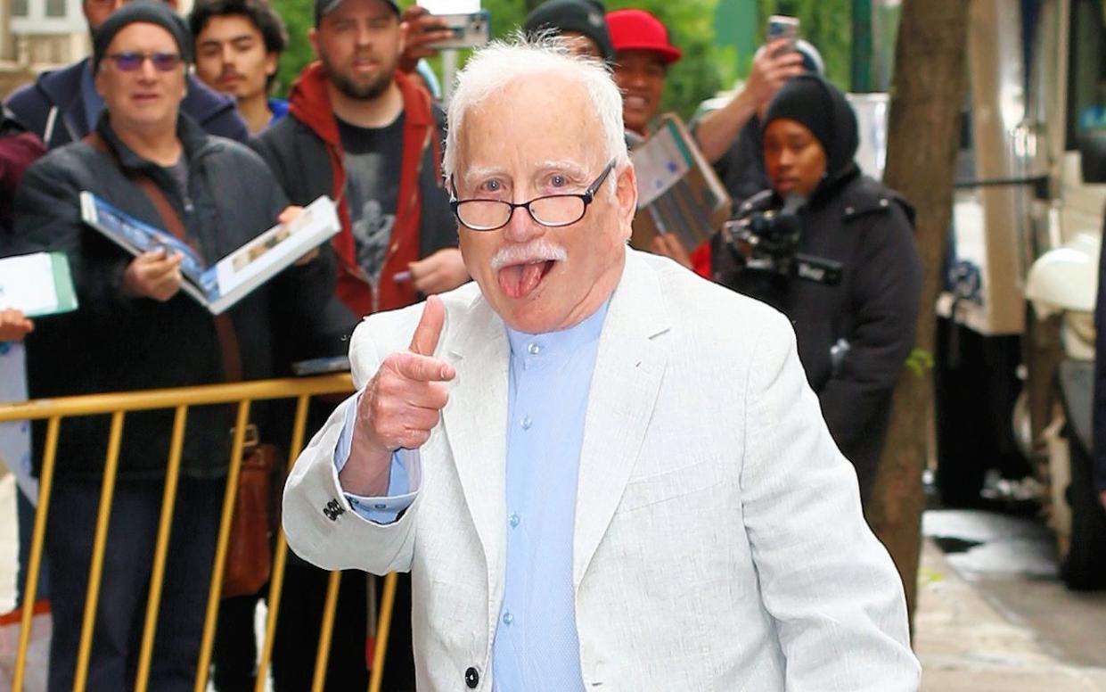 Richard Dreyfuss sticks his tongue out as he arrives at a screening in New York City - Christopher Peterson/Splash News