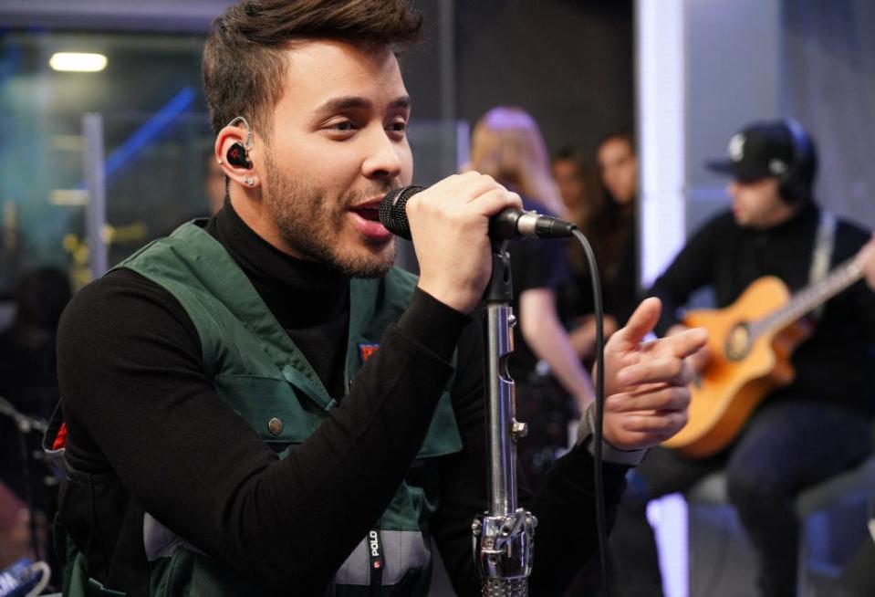 Prince Royce performs on SiriusXM's Caliente channel at the SiriusXM Studios in 2020 in New York.