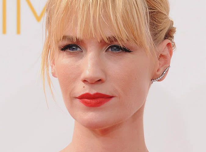 2014: January Jones's Long Piecey Bangs