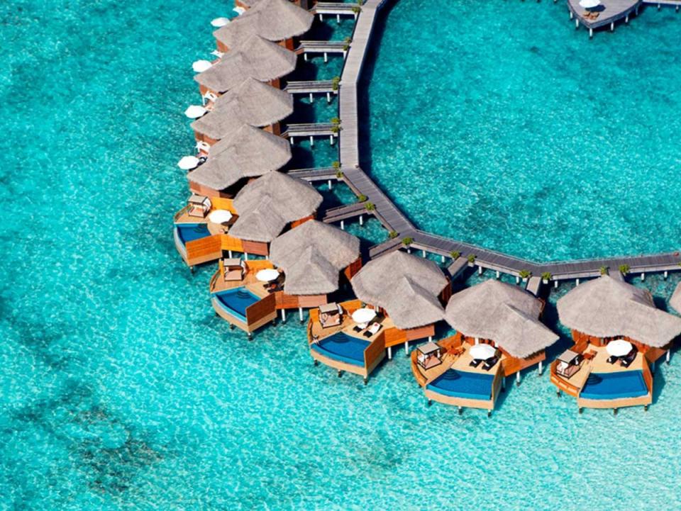 Iconic overwater bungalows offer couples unrivalled privacy (Baros Maldives)
