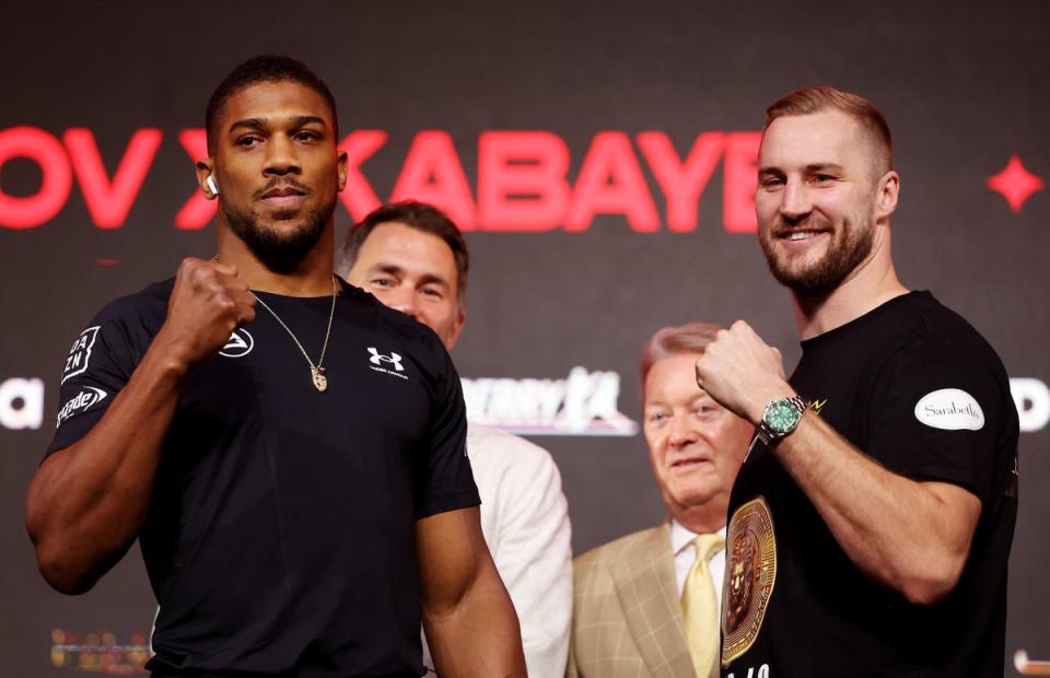 High stakes: Anthony Joshua must beat Otto Wallin to keep alive his hopes of regaining world champion status (Getty Images)