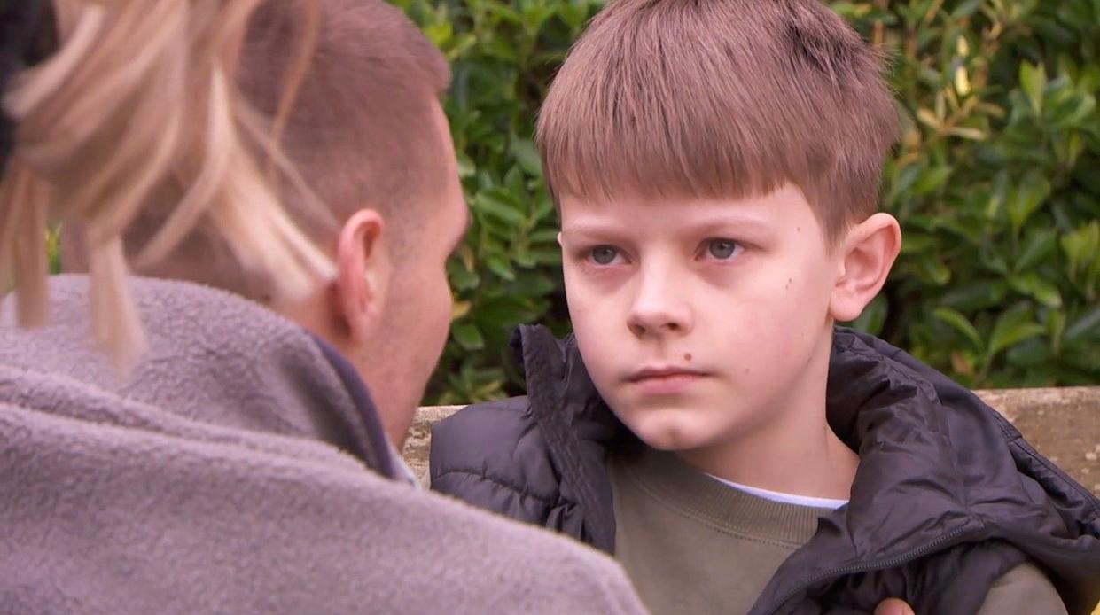 hollyoaks' arlo annoyed at his mum marie fielding