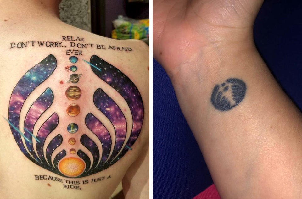 Fans show off their Bassnectar tattoos