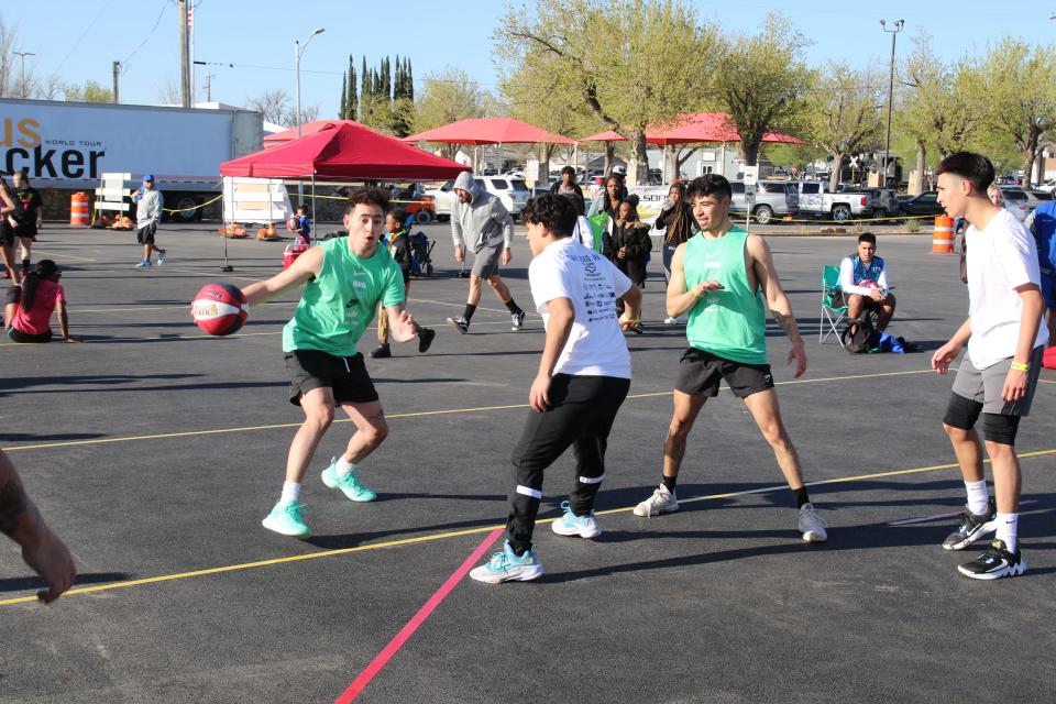 Basketball players of all ages converged on Carlsbad during the weekend of March 25 and March 26, 2023 for the first ever Gus Macker 3-on-3 Basketball Tournament.