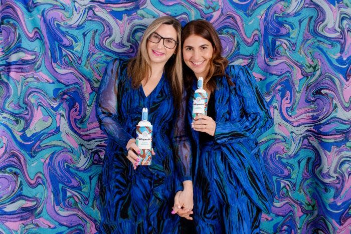 Briarcliff Manor resident Tracy Luckow, left, together with her sister Lori Gitomer, right, are disrupting the whipped cream space with their recently launched Whipnotic brand.
