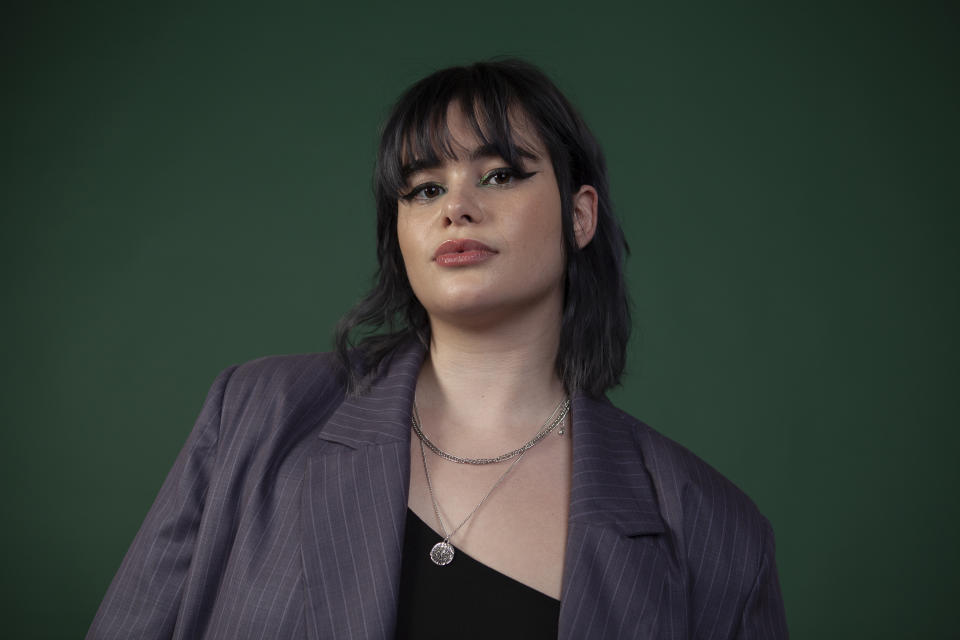 In this Dec. 9, 2019, photo Barbie Ferreira poses for a portrait in Los Angeles. Ferreira was named one of The Associated Press’ Breakthrough Entertainers of 2019. (Photo by Rebecca Cabage/Invision/AP)