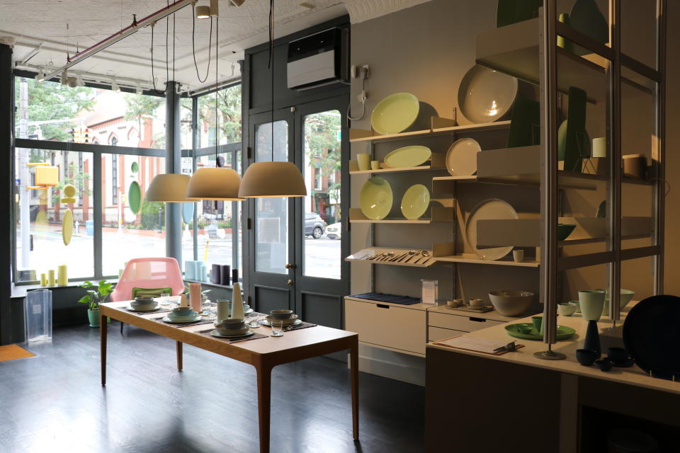 Mud Australia, Atlantic Avenue’s shop for upscale ceramics.