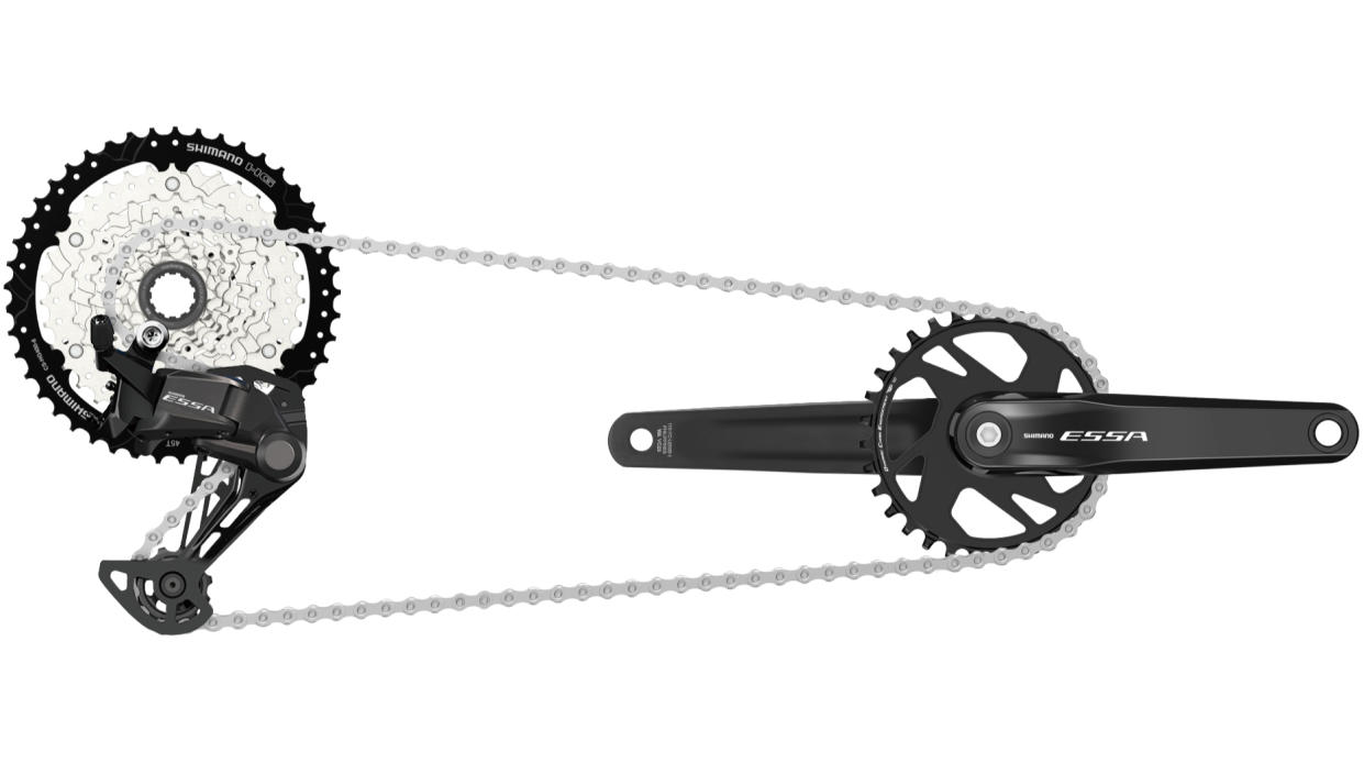  Shimano Essa 1x drivetrain. 