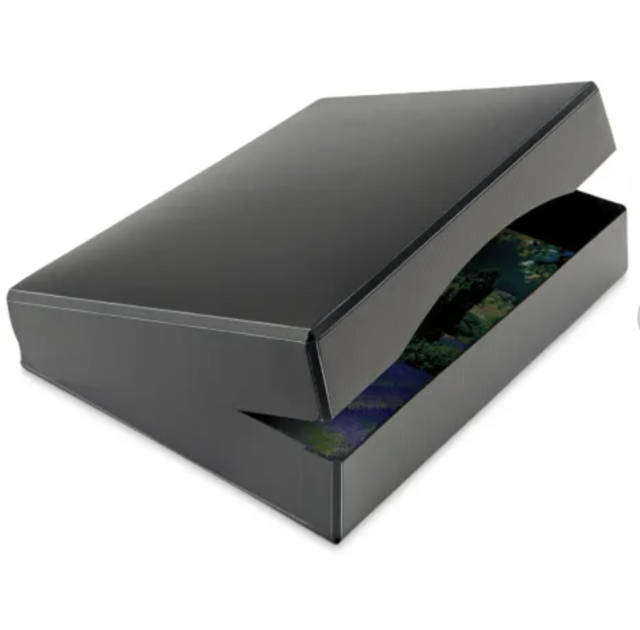 HG Concepts Art Photo Storage Box Eternity Archival Clamshell Box for Storing Artwork, Photos & Documents Deluxe Acid-Free Sturdy & Lined with Archiv