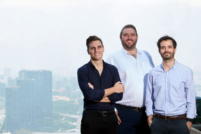 Managing Partners of NextBold Capital: Jonas Wilbert, Sjoerd Zwinkels and Pedro Baliza. (PRNewsfoto/NextBold Capital)